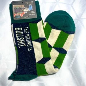 Blue Q's Men's Socks New!